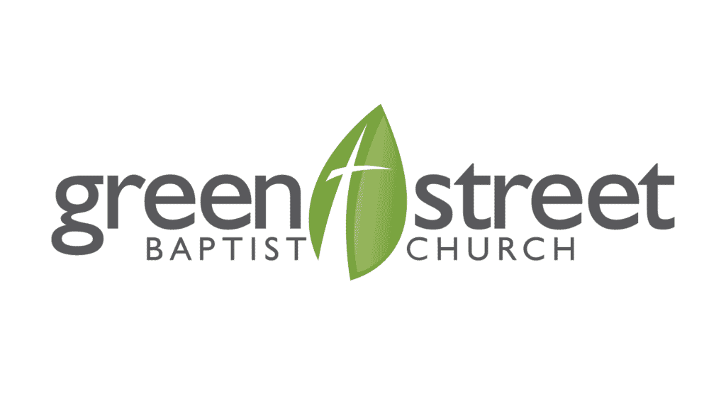 Green Street Baptist Church Logo with Gray Letters